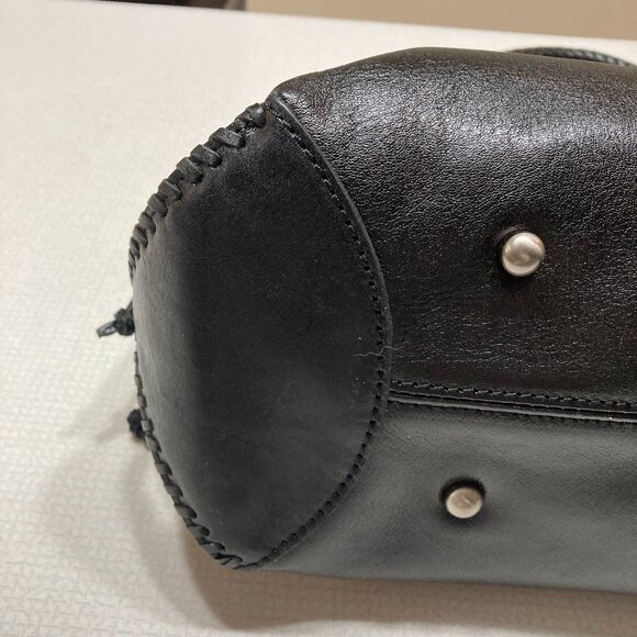 Patricia Nash Authenticated DiscoveryLine Black Leather Sirena Shoulder/Satchel - Picture 6 of 16